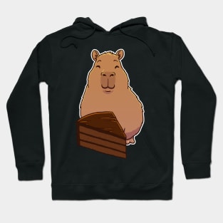 Capybara Chocolate Cake Slice Hoodie